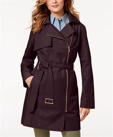 michael kors raincoats|michael kors raincoat with belt.